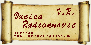 Vučica Radivanović vizit kartica